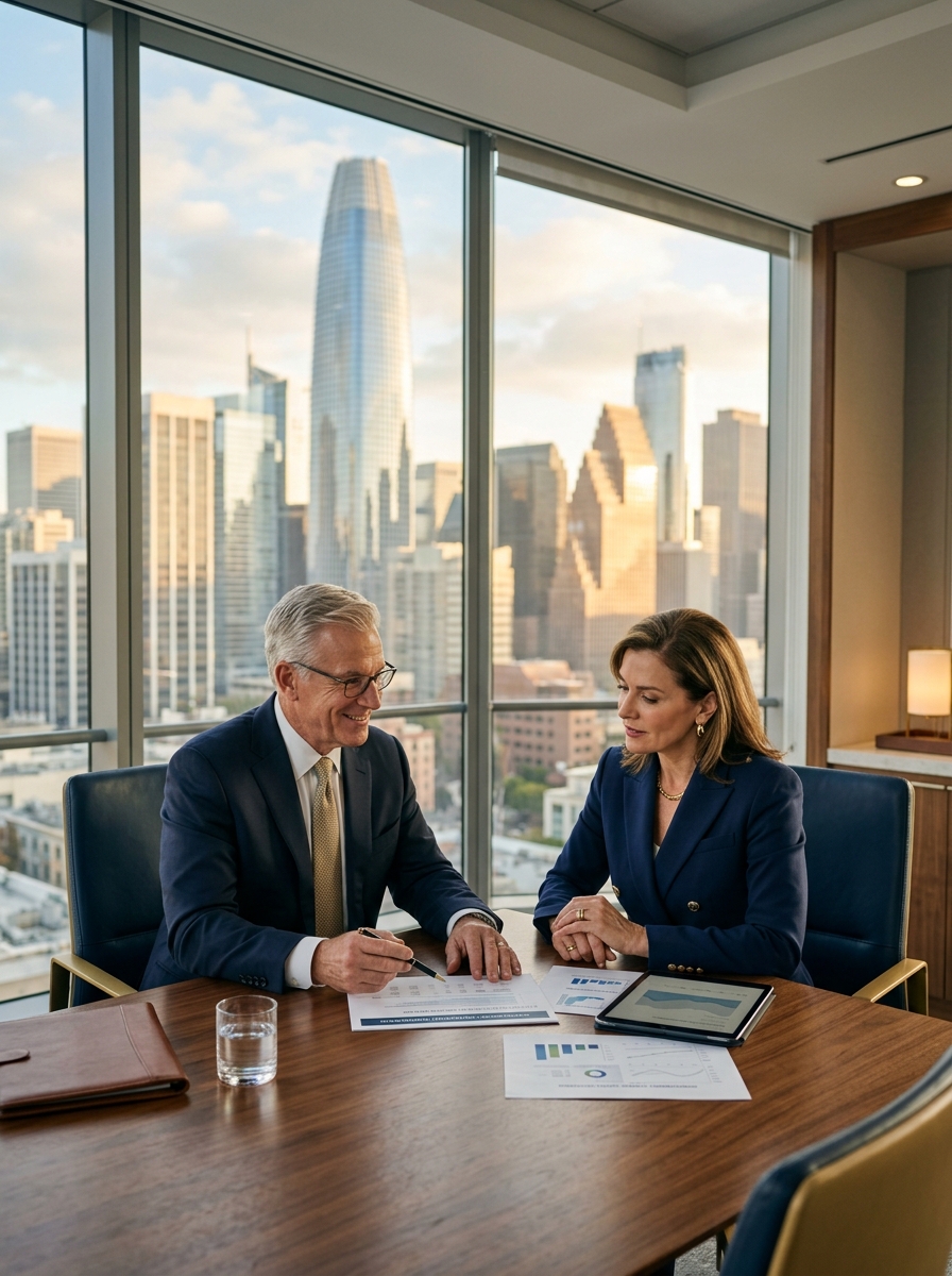 Wealth partner helping an investor organize and manage multiple financial goals